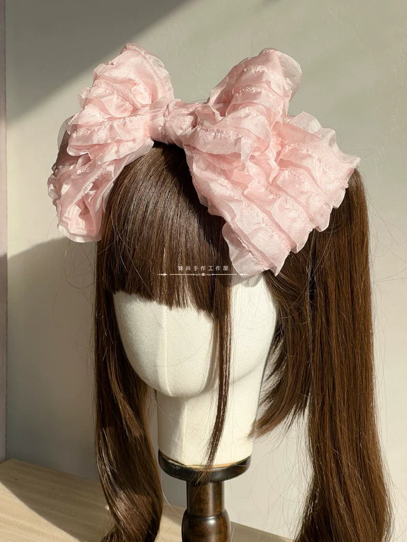 MAID - Spring of Mist - Sweet Lolita Bow Hairclip Bowler Hat KC