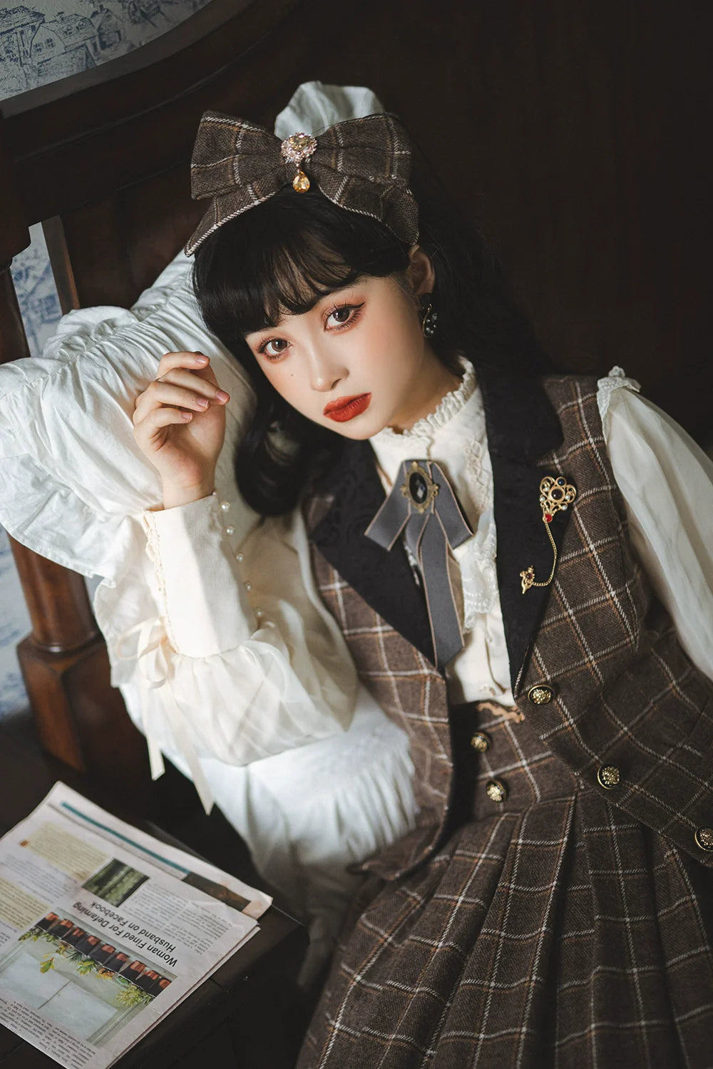 Miss Point - Rose Doll - Elegant Lolita Mutton Sleeve Blouse
