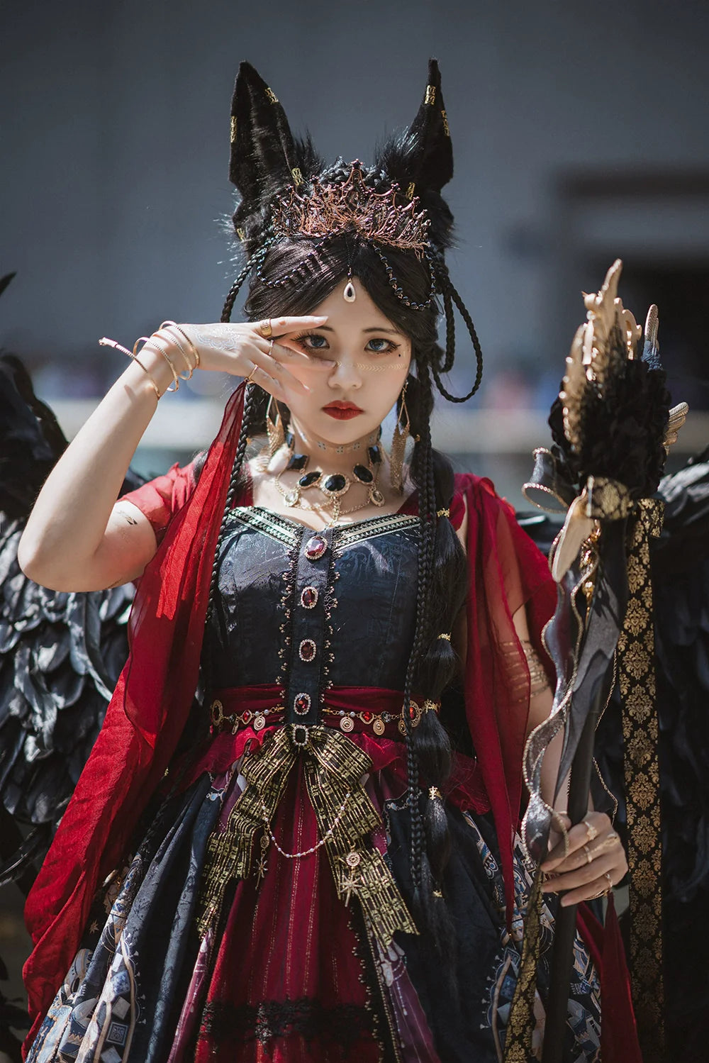 Miss Point - Dusk Best - Egyptian Lolita Dress Set Gorgeous JSK