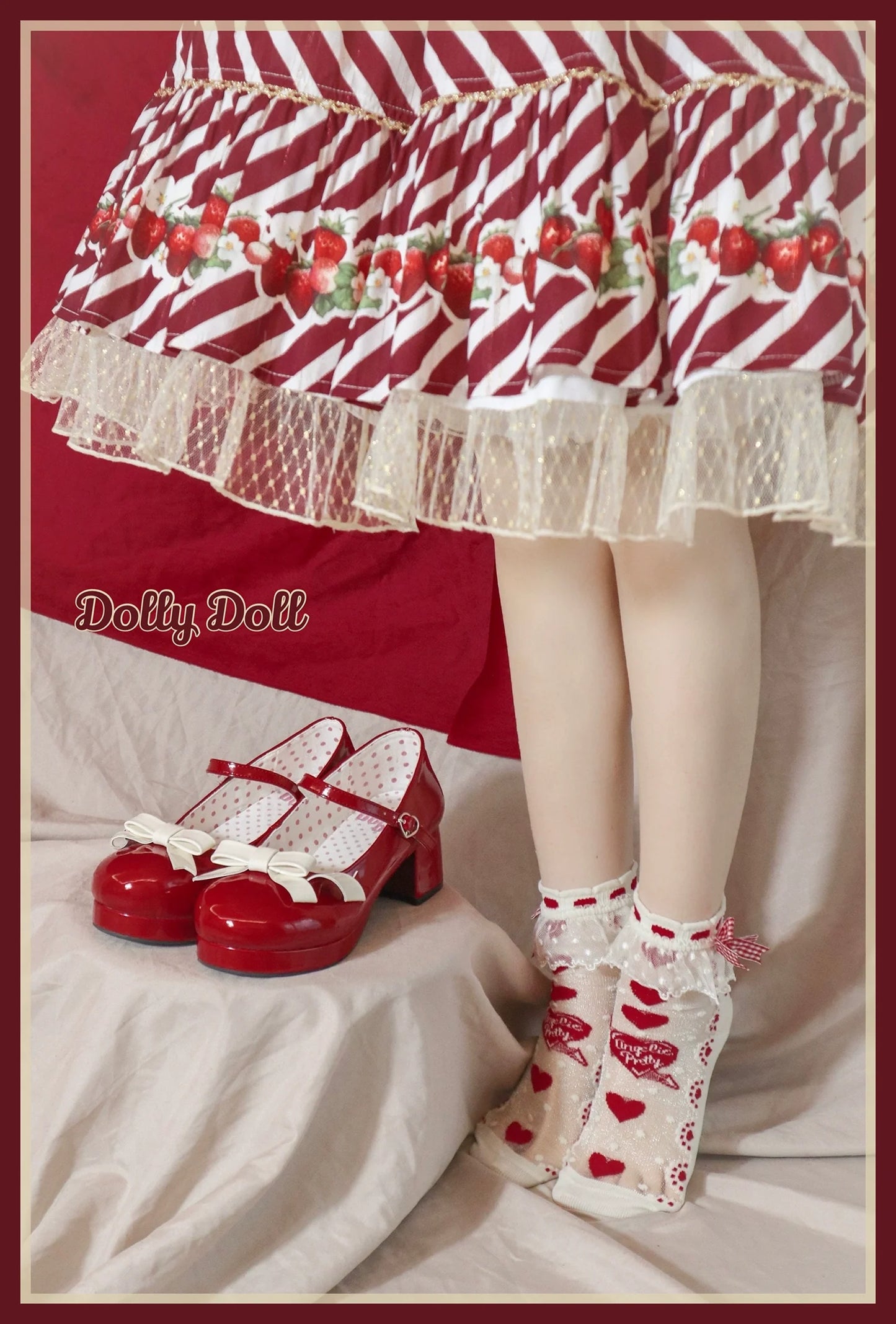 Dolly Doll - Lovers' Gift - Round Toe Middle Heel Mary Jane Lolita Shoes