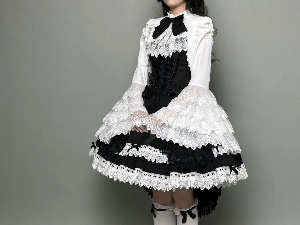 LeMiroir - Saint - Gothic Lolita Bolero Skirt Mermaid Dress Corset
