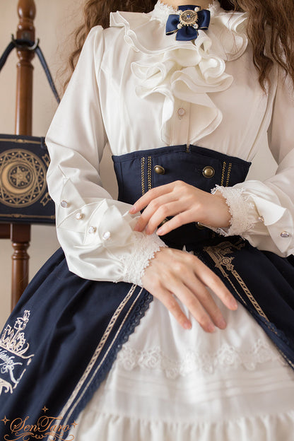 Sentaro - Dark Forest - Elegant Baroque Lolita Blouse