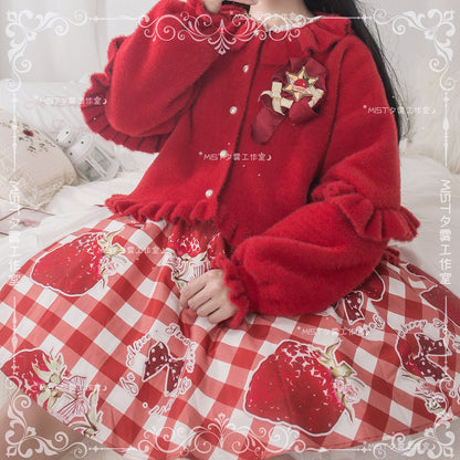 MIST - Small Ointment - Sweet Lolita Thick Sweater Coat Puff Sleeve