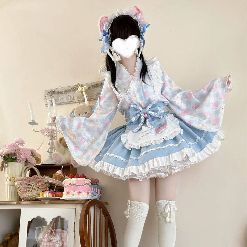 Hanguliang - Han Lolita OP Dress Japanese Style Dress for Summer Wear