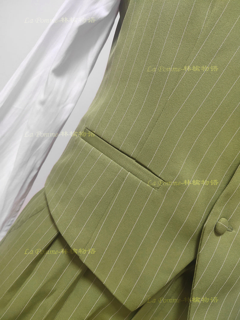 La Pomme - Ouji Lolita Stripe Suit Multicolor Custom Size