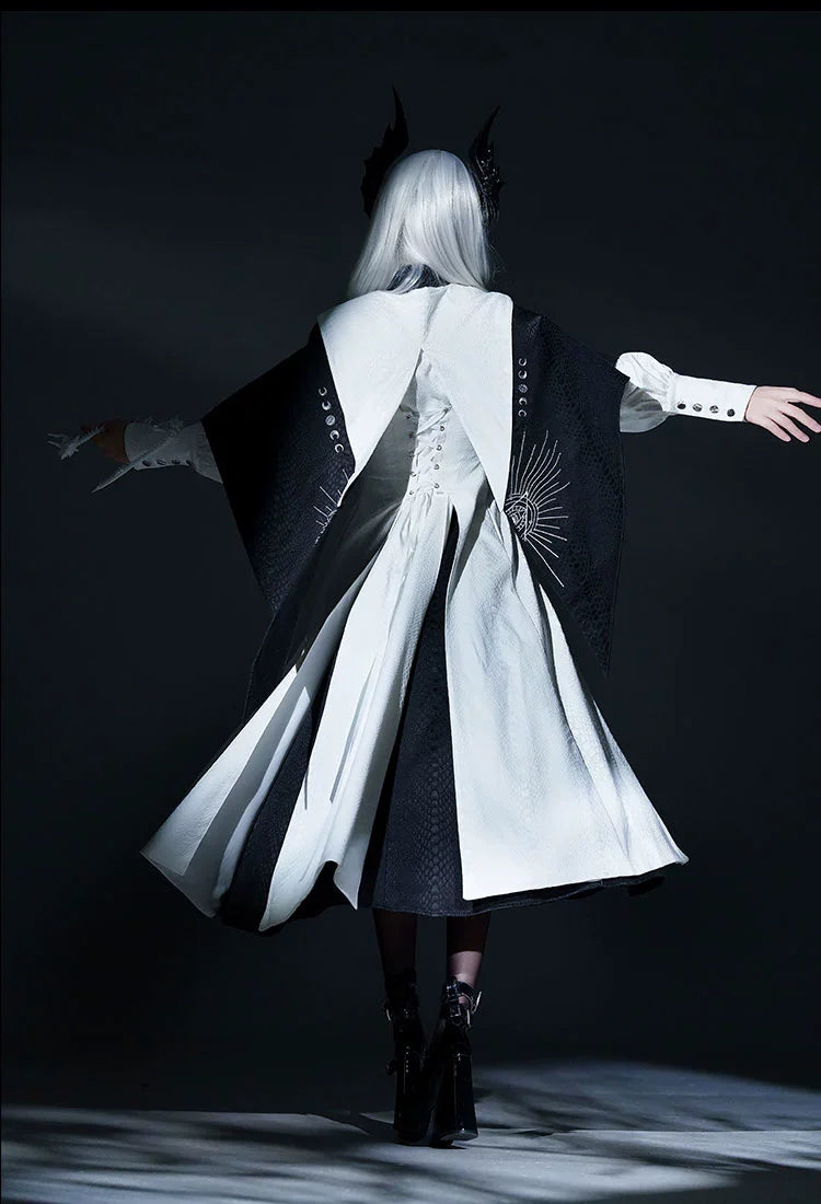 Morning mist and warbler - Dragon Scale - Gothic Lolita Jumper Dress Goth Coat