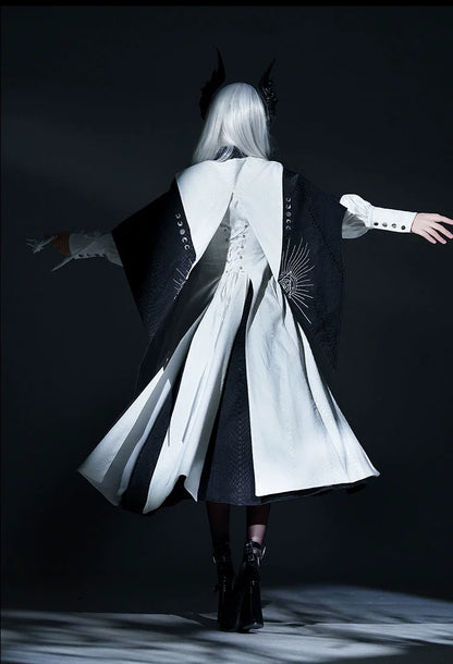 Morning mist and warbler - Dragon Scale - Gothic Lolita Jumper Dress Goth Coat