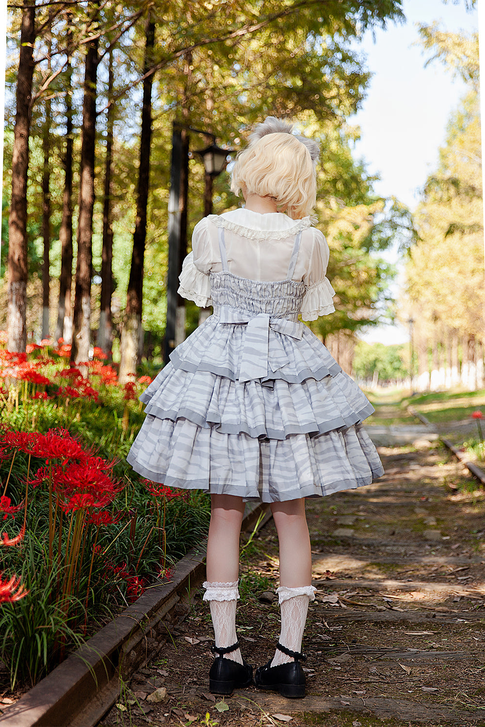 Infanta - Cloth Cat - Kawaii Lolita JSK Multi-Color Tiered Ruffles Dress