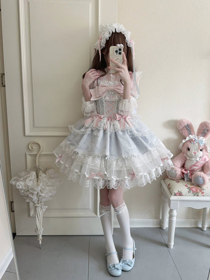 Sugar Girl- Fleeting Isle - Sweet Lolita Ballet Style Jumper Dress