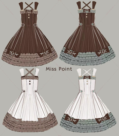 Miss Point - Classic Lolita JSK Customized Stripe Lolita Dress