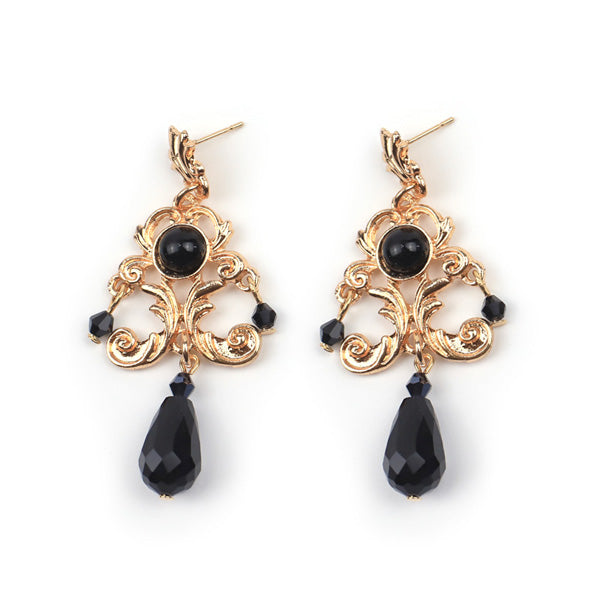 Rose of Sharon - French Lolita Baroque Vintage Pearl Earrings