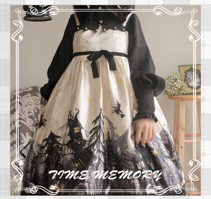 Time Memory - Elegant Lolita Slim Fit Mutton Sleeve Blouse