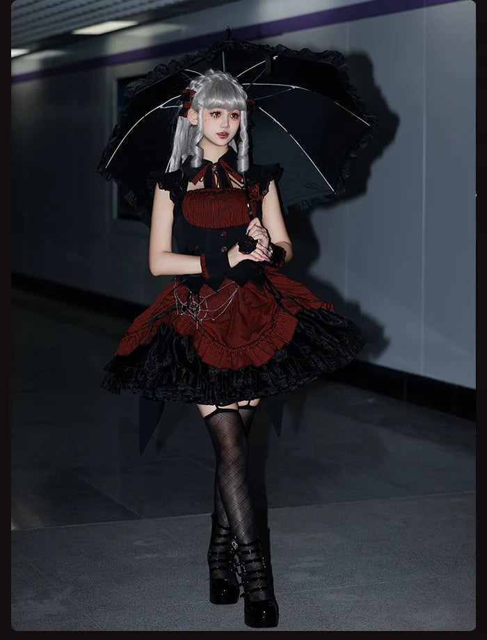 Alice Girl - Lolita Potion - Gothic Lolita Accessory Spider Web Lolita Waist Chain