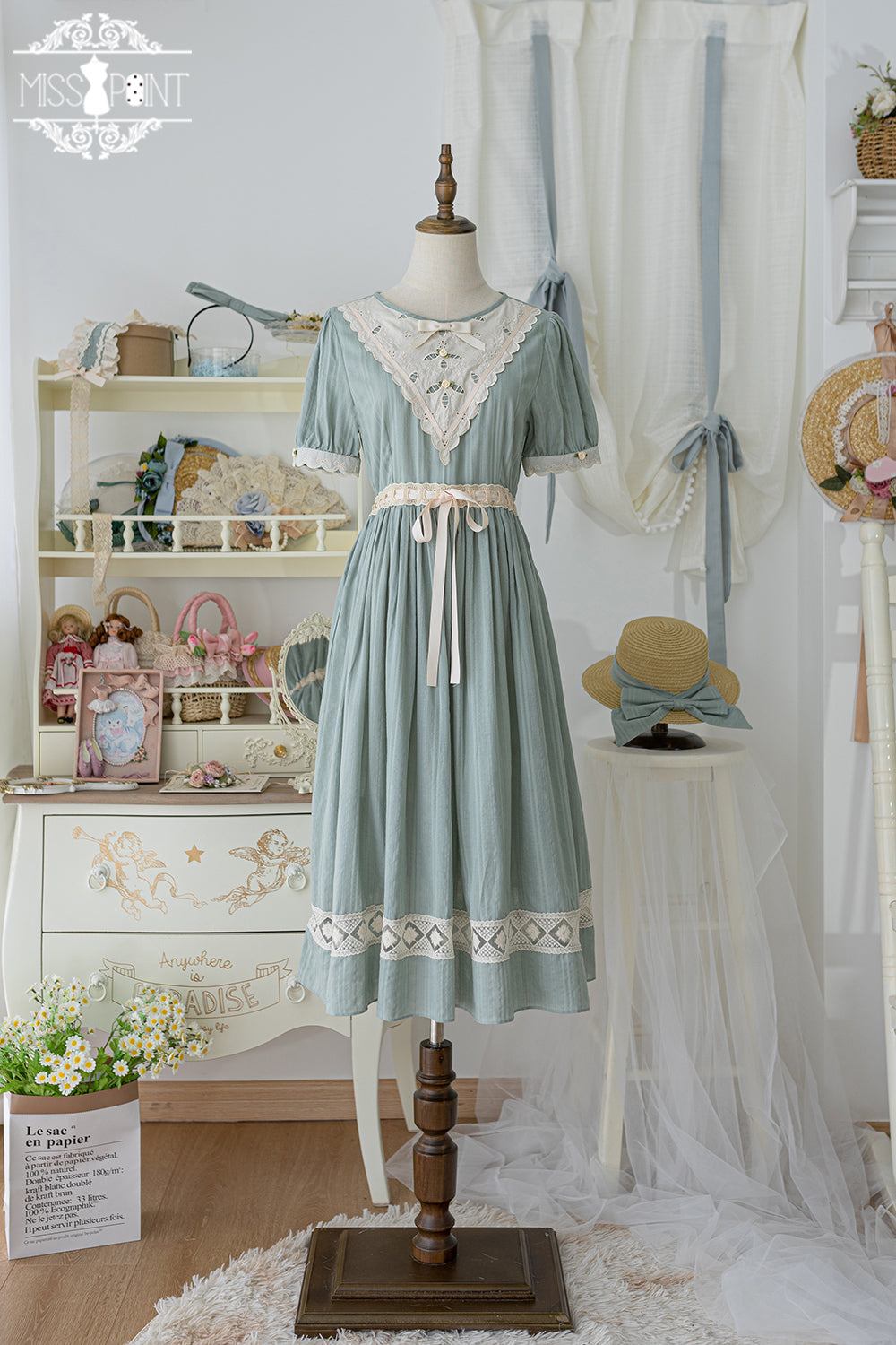Miss Point - Happy Summer Elegant Lolita Floral OP Dress