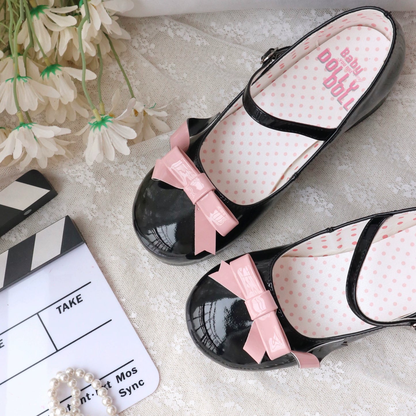 Dolly Doll - Lovers' Gift - Round Toe Middle Heel Mary Jane Lolita Shoes