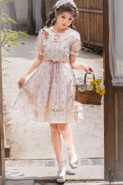 Miss Point - Customized Elegant Lolita OP Dress Cute Daily Girl Short Lolita Dress