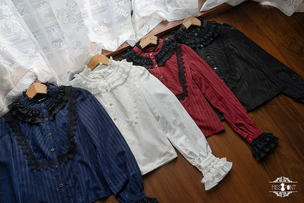 Miss Point - Custom-Made Lolita Elegant Stand Collar Lolita Shirt