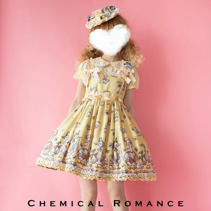 Chemical Romance - Hello Duck - Kawaii Lolita JSK Duck Print Lolita Dress