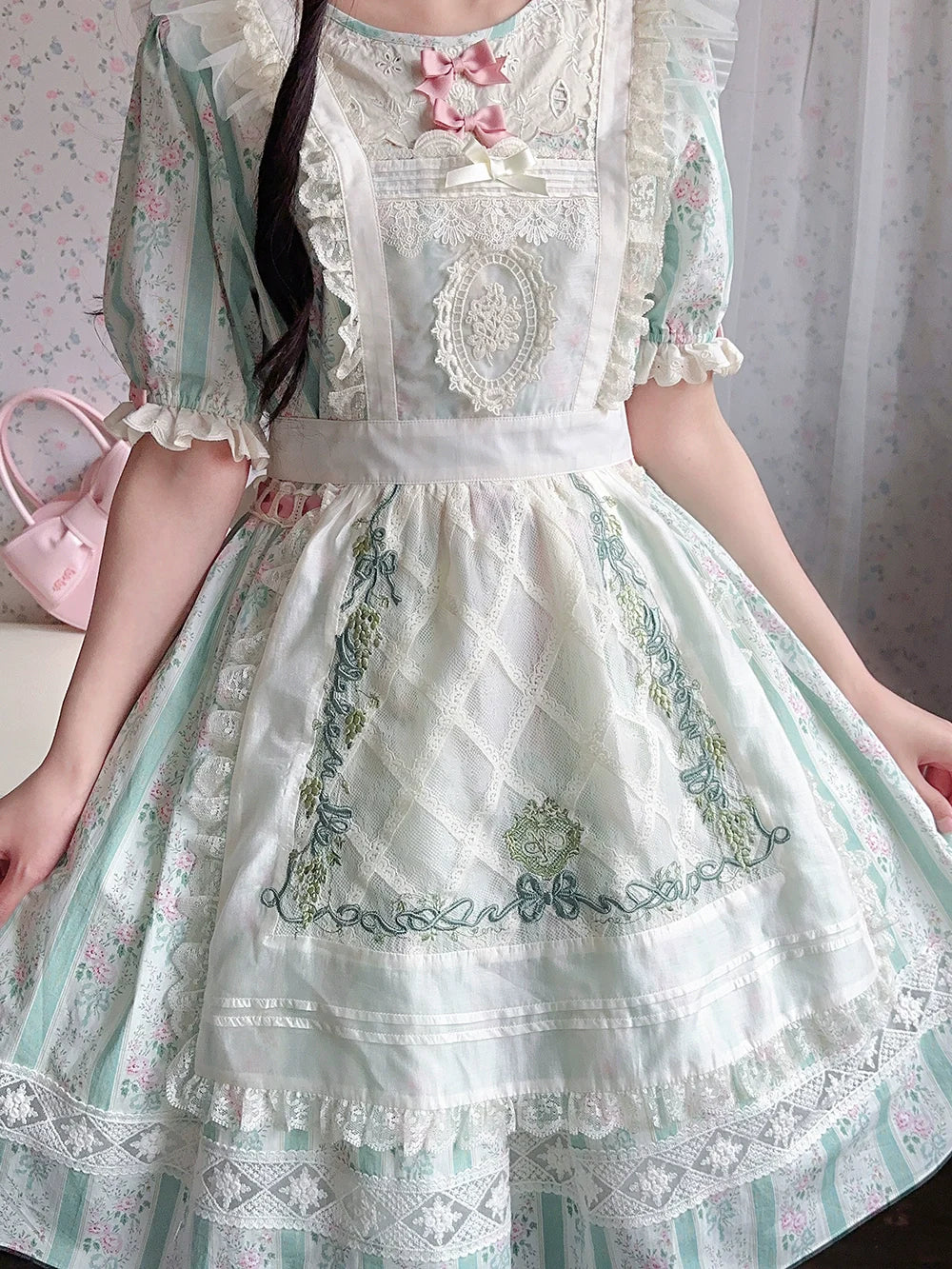 Miss Point - Customized Elegant Lolita OP Dress Cute Daily Girl Short Lolita Dress