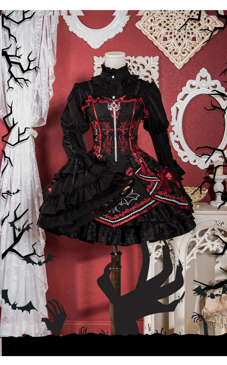 Ocelot - Gothic Lolita Halloween Bat Blouse