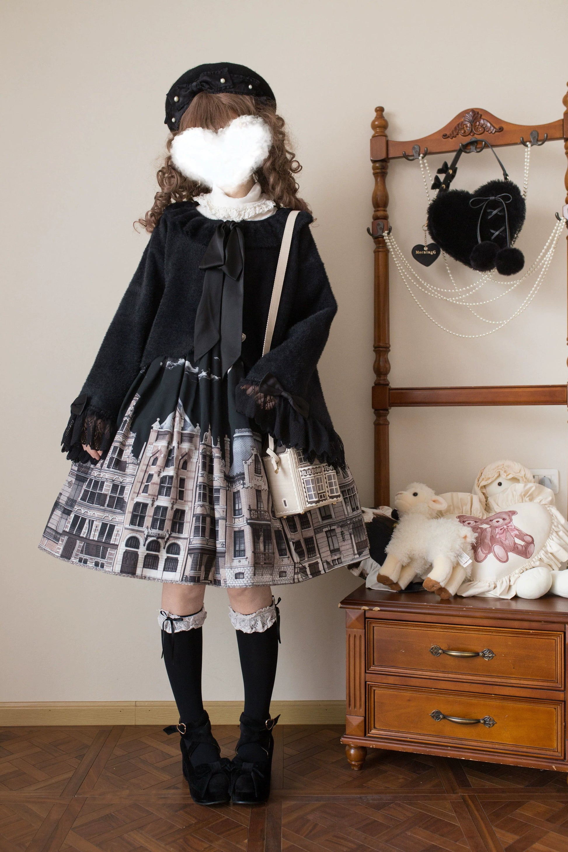 MIST - Qian's Letter - Sweet Lolita Sweater Winter Cardigan Coat