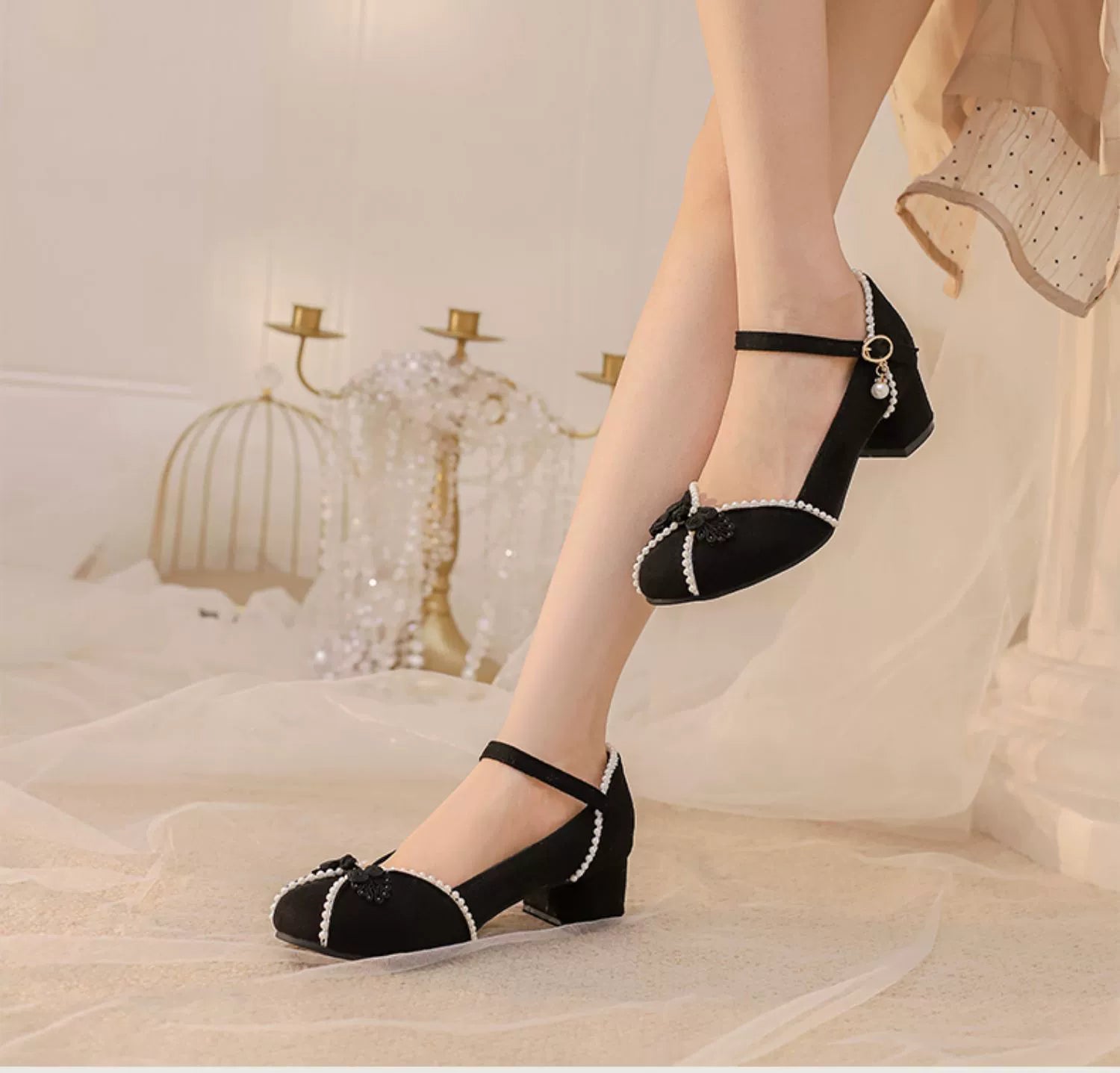 Yana - Huaiyu Yana - Chinese Style Han Lolita Shoes Lolita Chunky Heel Shoes