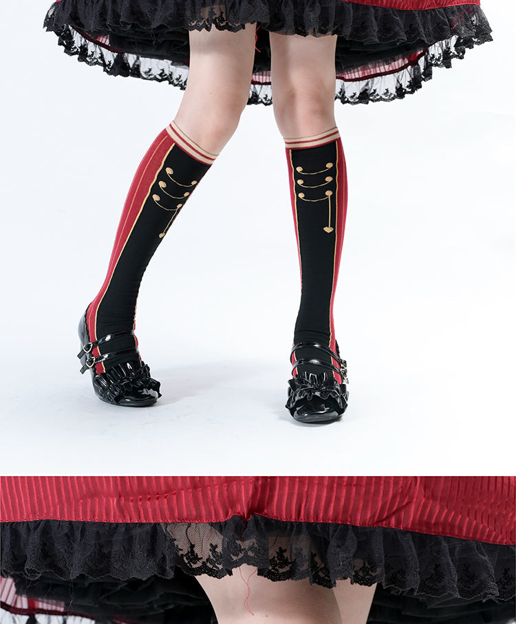 Roji roji - Uniform Middle Tube Cotton Lolita Calf Socks