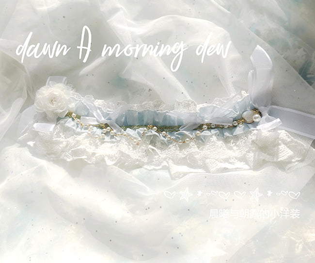 Dawn and Morning - Flower Wedding Lolita Accessories Headdress Set