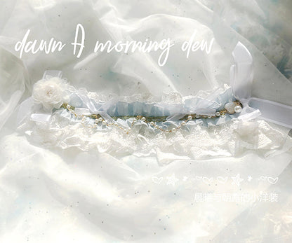 Dawn and Morning - Flower Wedding Lolita Accessories Headdress Set