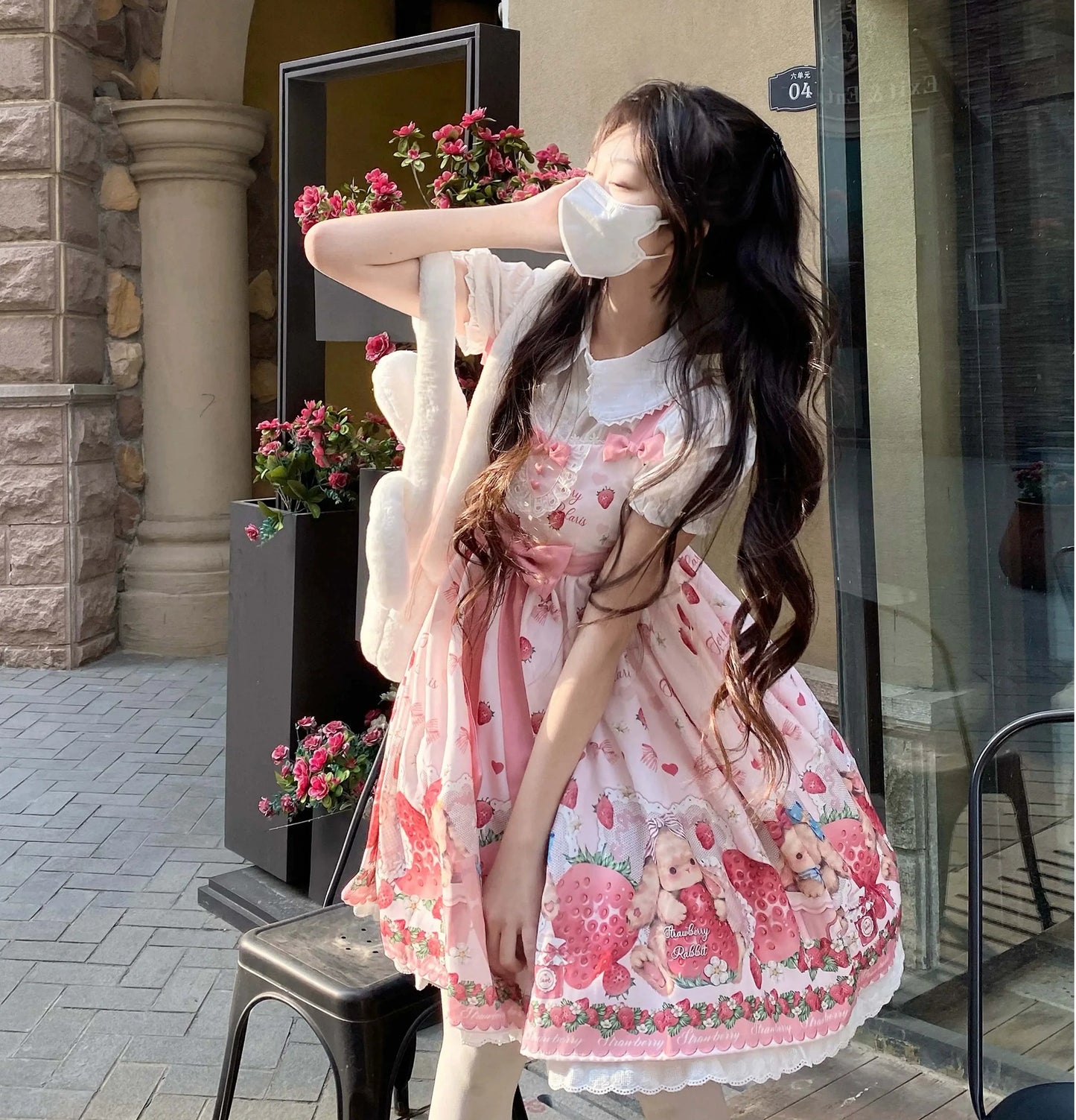 Polaris Lolita - Rabbit Berry Gift Box - Sweet Lolita JSK Pink Lolita Dress