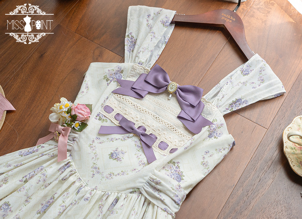 Miss Point - Customized Wood Rose 2.0 Elegant Vintage Jumper Dress