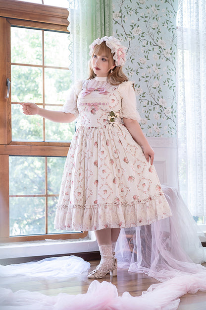 Miss Point - Customized Wood Rose 2.0 Elegant Vintage Jumper Dress