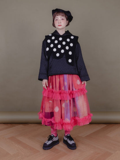 Patterned woven hooded sweatshirt【s0000006884】