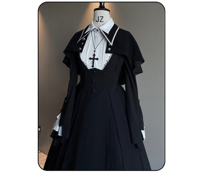 Susin Lolita - Cross Praise - Nun Style Gothic Lolita Dress and Blouse