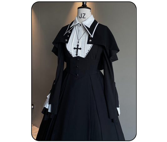 Susin Lolita - Cross Praise - Nun Style Gothic Lolita Dress and Blouse