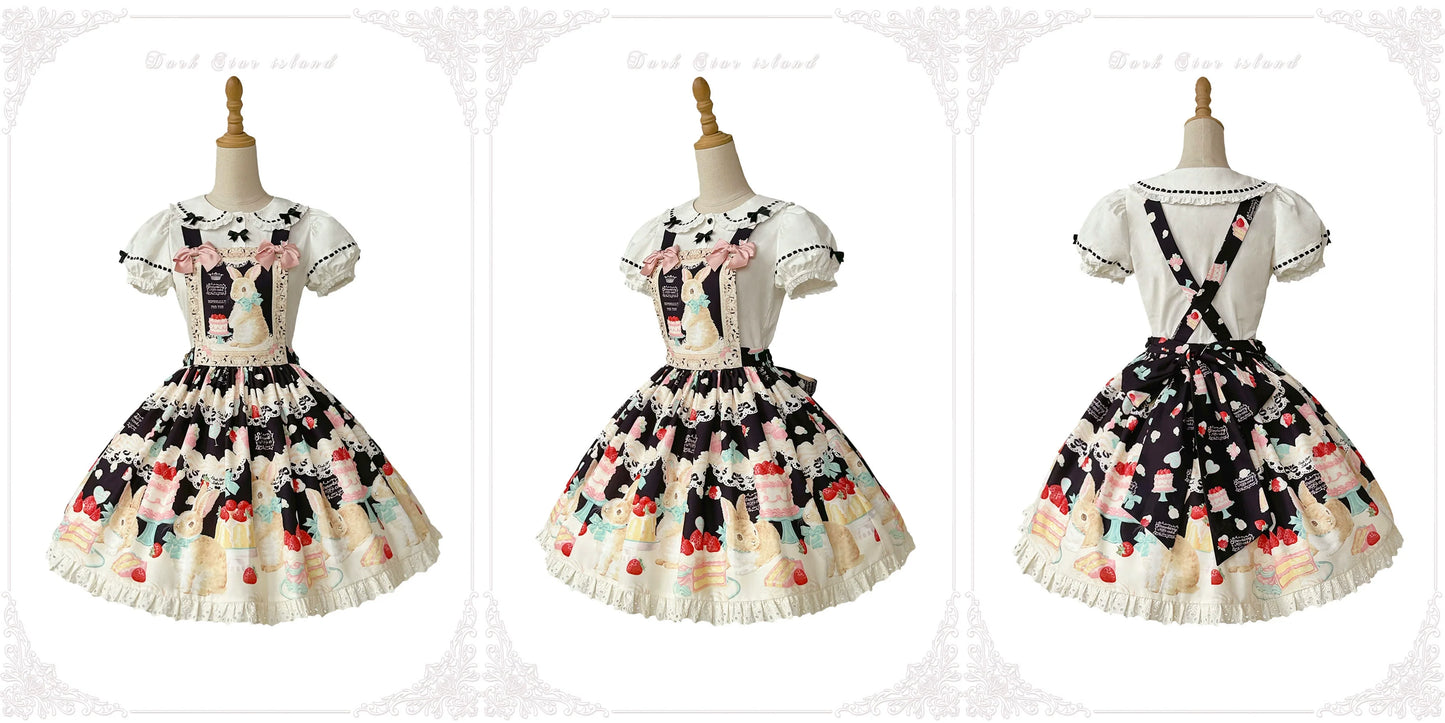 Dark Star Island - Honey Bunny Cake - Sweet Lolita JSK/OP/Strap SK/Shirt