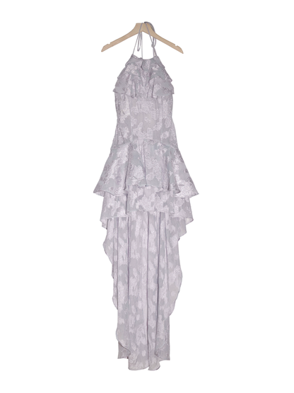 See-Through Sexy Fish‐Tail Flower Elegant Tiered Dress