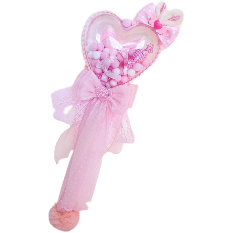 Sweetheart Endless - Sweet Lolita Fairy Wand Handmade Multicolor Heart Shaped