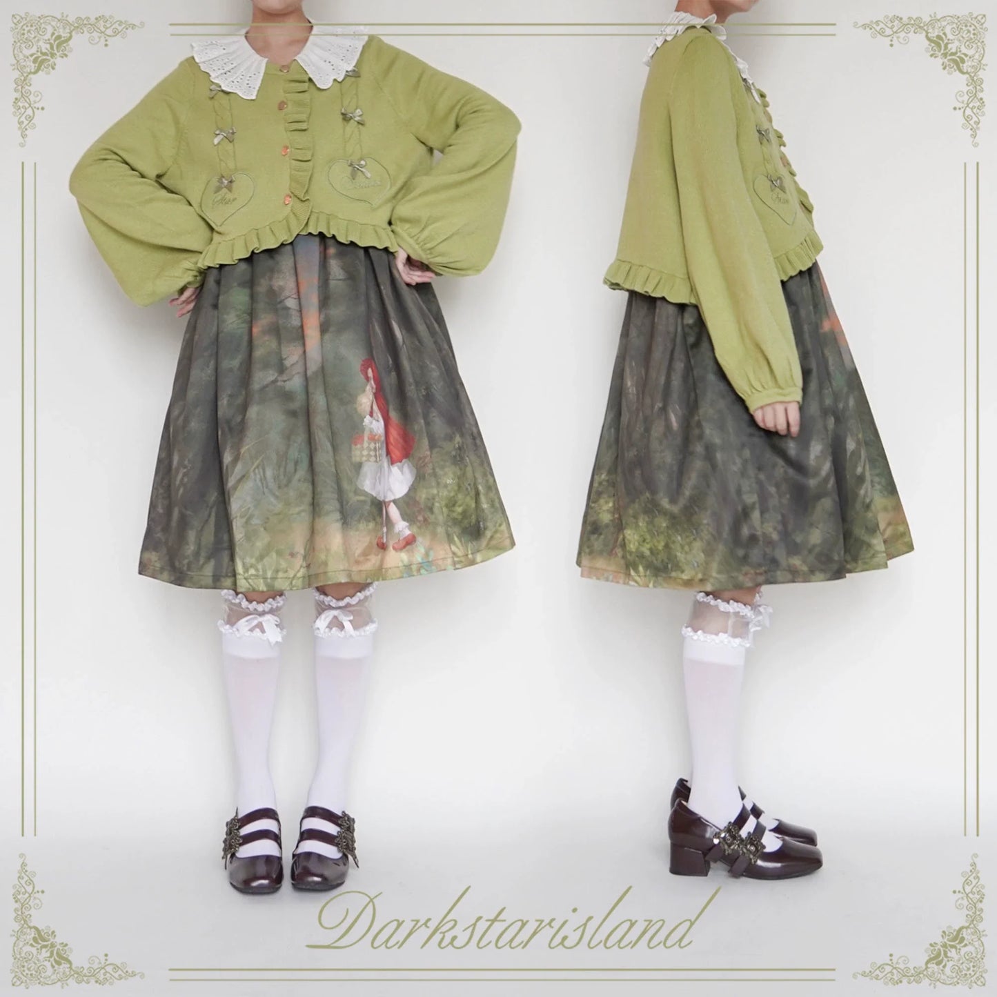 Dark Star Island - Sugar Frost - Sweet Lolita Cardigan Knit Embroidered Sweater