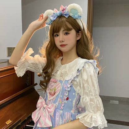 Suiyi - Sweetheart Knots - Sweet Lolita Dress Short Sleeve OP
