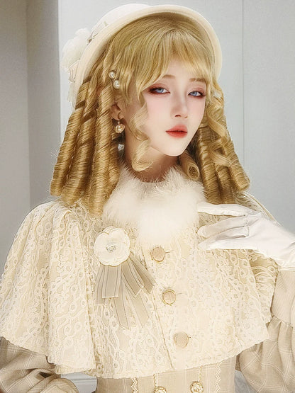 Mabuxi - 33CM Sparkling Lolita Wig Roman Curls Gorgeous Court Wig