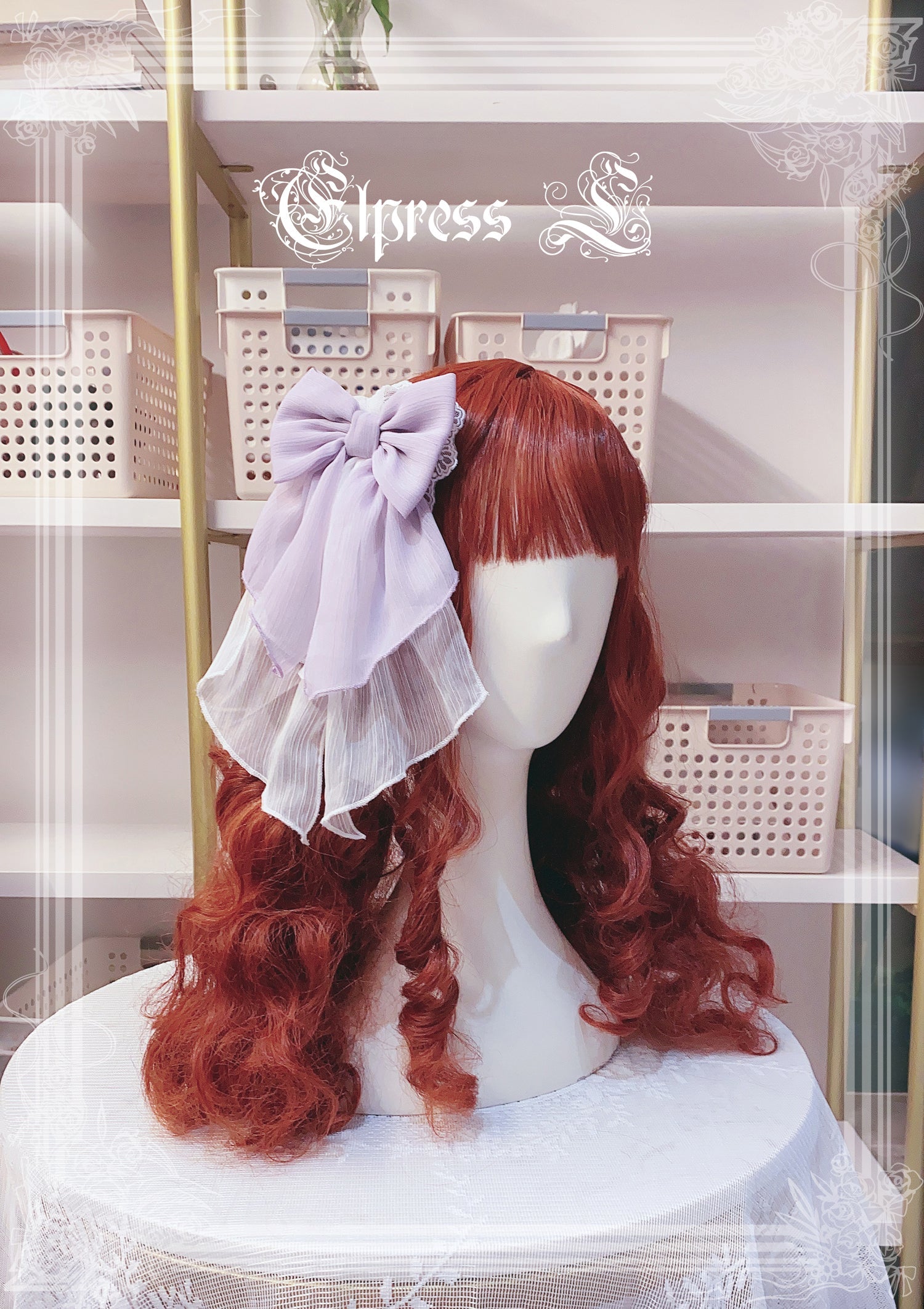 Elpress L - 3D Flower Lolita Hairband Cuff Brooch Multicolors