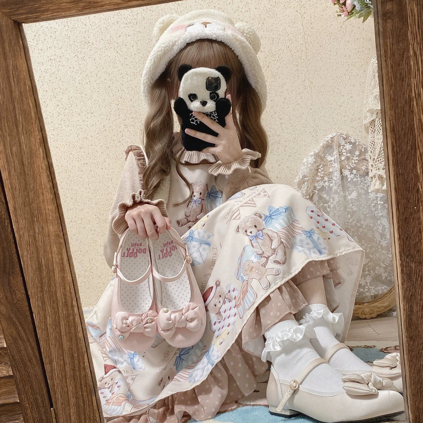 Dolly Doll - Little Fat Ding - Sweet Lolita Shoes Low Heel Round-toe Shoes