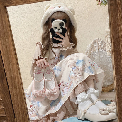 Dolly Doll - Little Fat Ding - Sweet Lolita Shoes Low Heel Round-toe Shoes