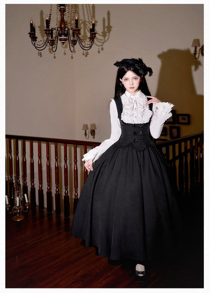 With PUJI - Silent Whisper - Classic Lolita Bust-supporting Long Dress, Shirt