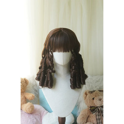 Imperial Tea - Retro Lolita Wig Short Roman Curl Hairpiece