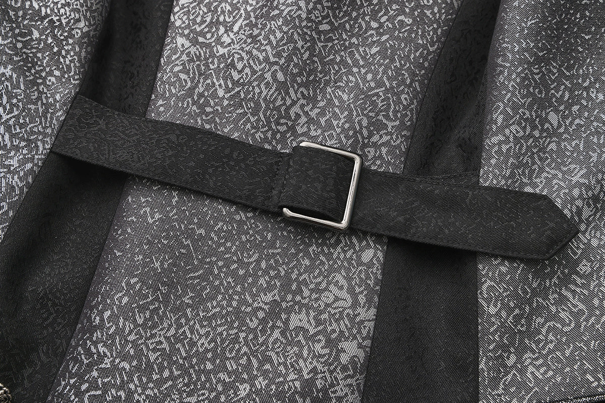 Immortal Thorn - Eternal Displaced Boundary - Ouji Lolita Vest Coat, Detachabl Back Trailing