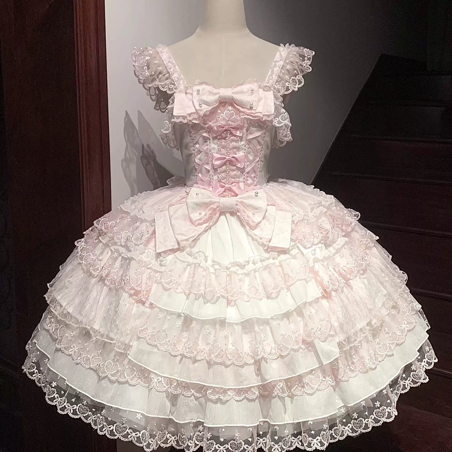 Sugar Girl - Love Overture - Sweet Lolita JSK, Tiered Ruffles Dress