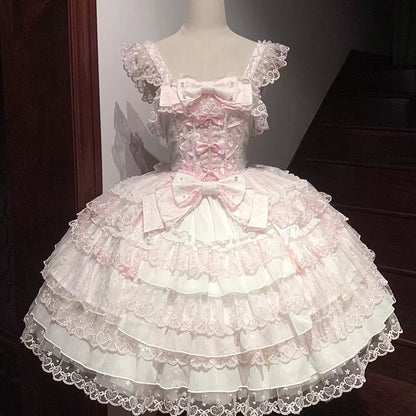 Sugar Girl - Love Overture - Sweet Lolita JSK, Tiered Ruffles Dress