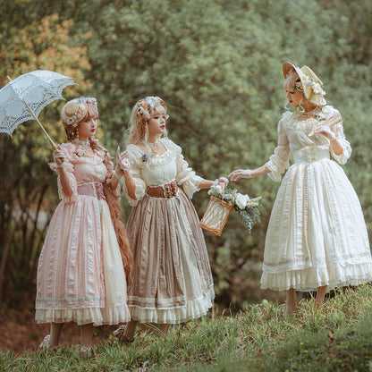 Miss Point - The Sally Gardens - Elegant Lolita Lace Choker and Brooch